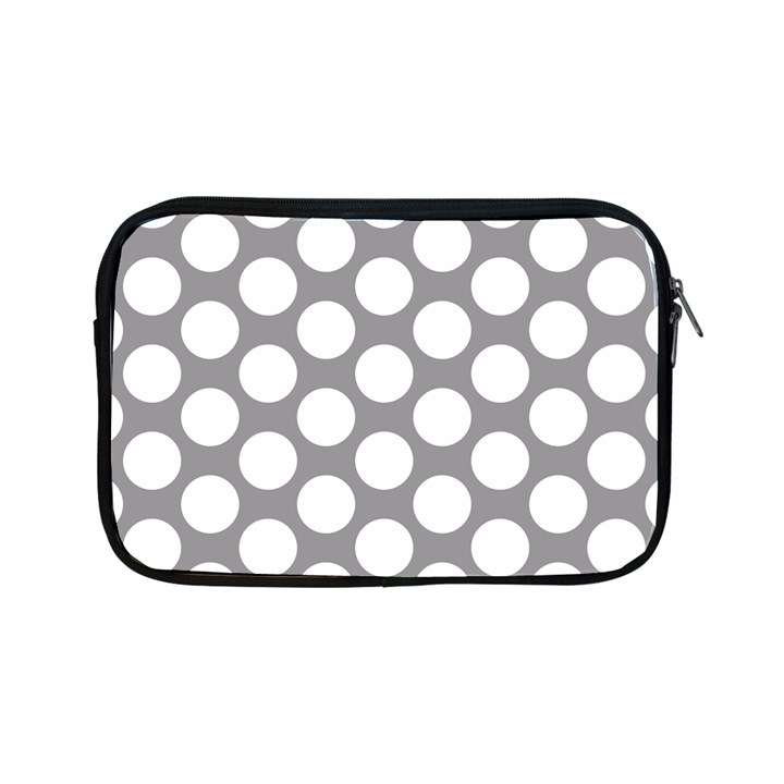 Grey Polkadot Apple iPad Mini Zippered Sleeve