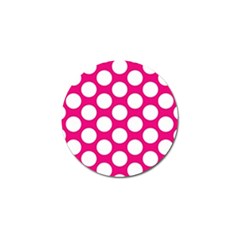 Pink Polkadot Golf Ball Marker 10 Pack by Zandiepants