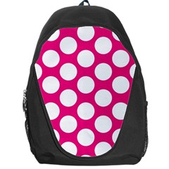 Pink Polkadot Backpack Bag by Zandiepants