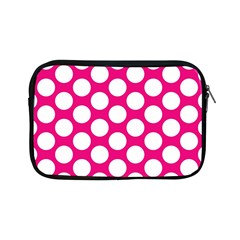 Pink Polkadot Apple Ipad Mini Zippered Sleeve by Zandiepants