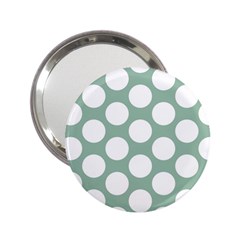 Jade Green Polkadot Handbag Mirror (2 25 ) by Zandiepants