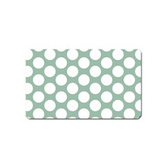 Jade Green Polkadot Magnet (Name Card)