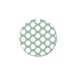 Jade Green Polkadot Golf Ball Marker 4 Pack Front