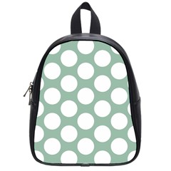 Jade Green Polkadot School Bag (Small)