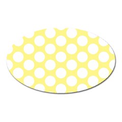 Yellow Polkadot Magnet (oval) by Zandiepants