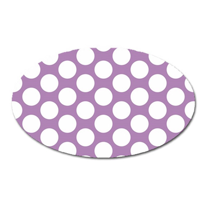 Lilac Polkadot Magnet (Oval)