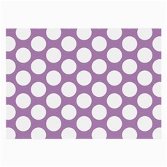 Lilac Polkadot Glasses Cloth (large, Two Sided) by Zandiepants