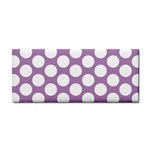 Lilac Polkadot Hand Towel Front