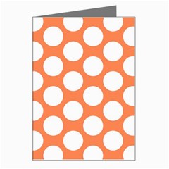 Orange Polkadot Greeting Card