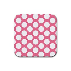 Pink Polkadot Drink Coasters 4 Pack (square) by Zandiepants