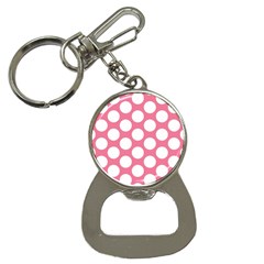 Pink Polkadot Bottle Opener Key Chain by Zandiepants