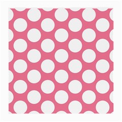 Pink Polkadot Glasses Cloth (medium) by Zandiepants