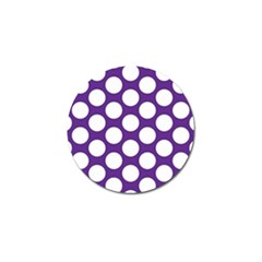 Purple Polkadot Golf Ball Marker by Zandiepants