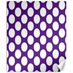 Purple Polkadot Canvas 8  x 10  (Unframed) 8.15 x9.66  Canvas - 1