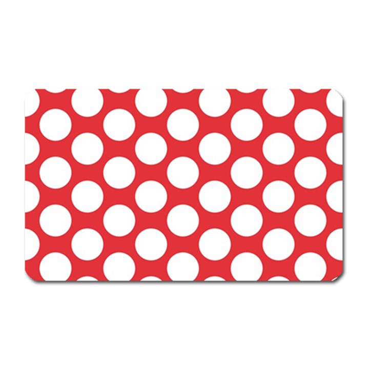 Red Polkadot Magnet (Rectangular)