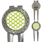 Spring Green Polkadot Golf Pitchfork & Ball Marker Front