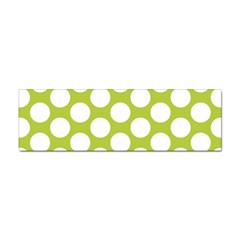 Spring Green Polkadot Bumper Sticker 10 Pack