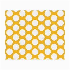 Sunny Yellow Polkadot Glasses Cloth (small) by Zandiepants