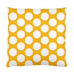 Sunny Yellow Polkadot Cushion Case (single Sided)  by Zandiepants