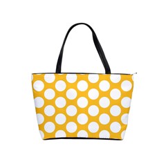 Sunny Yellow Polkadot Large Shoulder Bag by Zandiepants