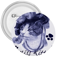 Miss Kitty Blues 3  Button by misskittys