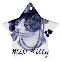 Miss Kitty Blues Star Ornament by misskittys