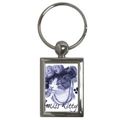 Miss Kitty Blues Key Chain (rectangle) by misskittys