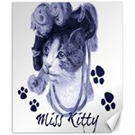 Miss Kitty blues Canvas 8  x 10  (Unframed) 8.15 x9.66  Canvas - 1