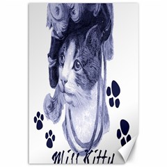 Miss Kitty Blues Canvas 12  X 18  (unframed) by misskittys