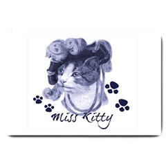 Miss Kitty Blues Large Door Mat by misskittys