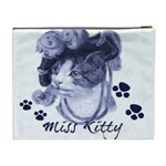 Miss Kitty blues Cosmetic Bag (XL) Back