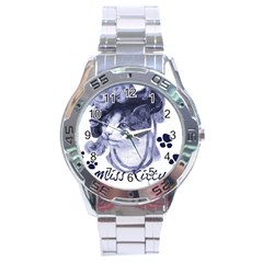 Miss Kitty Blues Stainless Steel Watch