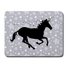 Unicorn On Starry Background Small Mouse Pad (rectangle) by StuffOrSomething