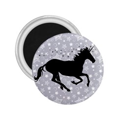 Unicorn On Starry Background 2 25  Button Magnet by StuffOrSomething