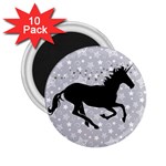 Unicorn on Starry Background 2.25  Button Magnet (10 pack) Front