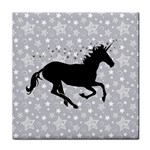 Unicorn on Starry Background Face Towel Front