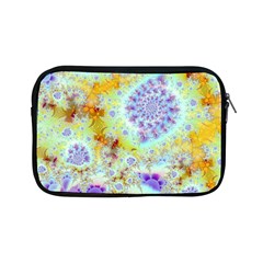 Golden Violet Sea Shells, Abstract Ocean Apple Ipad Mini Zippered Sleeve by DianeClancy