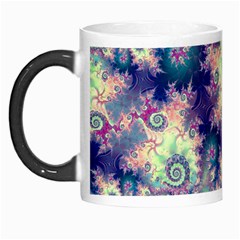 Violet Teal Sea Shells, Abstract Underwater Forest Morph Mug by DianeClancy