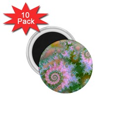 Rose Forest Green, Abstract Swirl Dance 1 75  Button Magnet (10 Pack) by DianeClancy