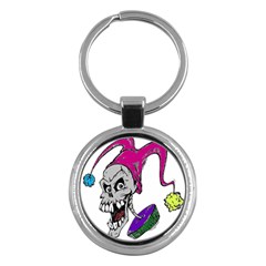 Vaping Jester Key Chain (round)