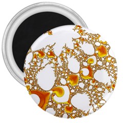 Special Fractal 04 Orange 3  Button Magnet by ImpressiveMoments