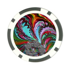 Special Fractal 02 Red Poker Chip by ImpressiveMoments