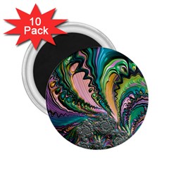 Special Fractal 02 Purple 2 25  Button Magnet (10 Pack) by ImpressiveMoments