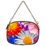Lovely Flowers, Blue Chain Purse (Two Sided)  Back