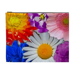 Lovely Flowers, Blue Cosmetic Bag (xl) by ImpressiveMoments