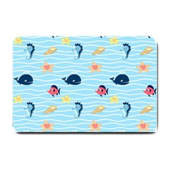 Fun Fish Of The Ocean Small Door Mat by StuffOrSomething