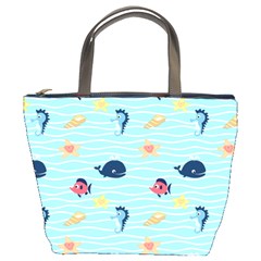 Fun Fish Of The Ocean Bucket Handbag