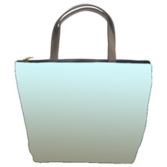 Blue Gold Gradient Bucket Handbag by zenandchic