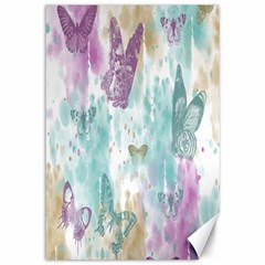 Joy Butterflies Canvas 12  X 18  (unframed) by zenandchic