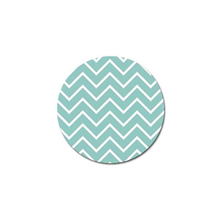 Blue And White Chevron Golf Ball Marker 10 Pack